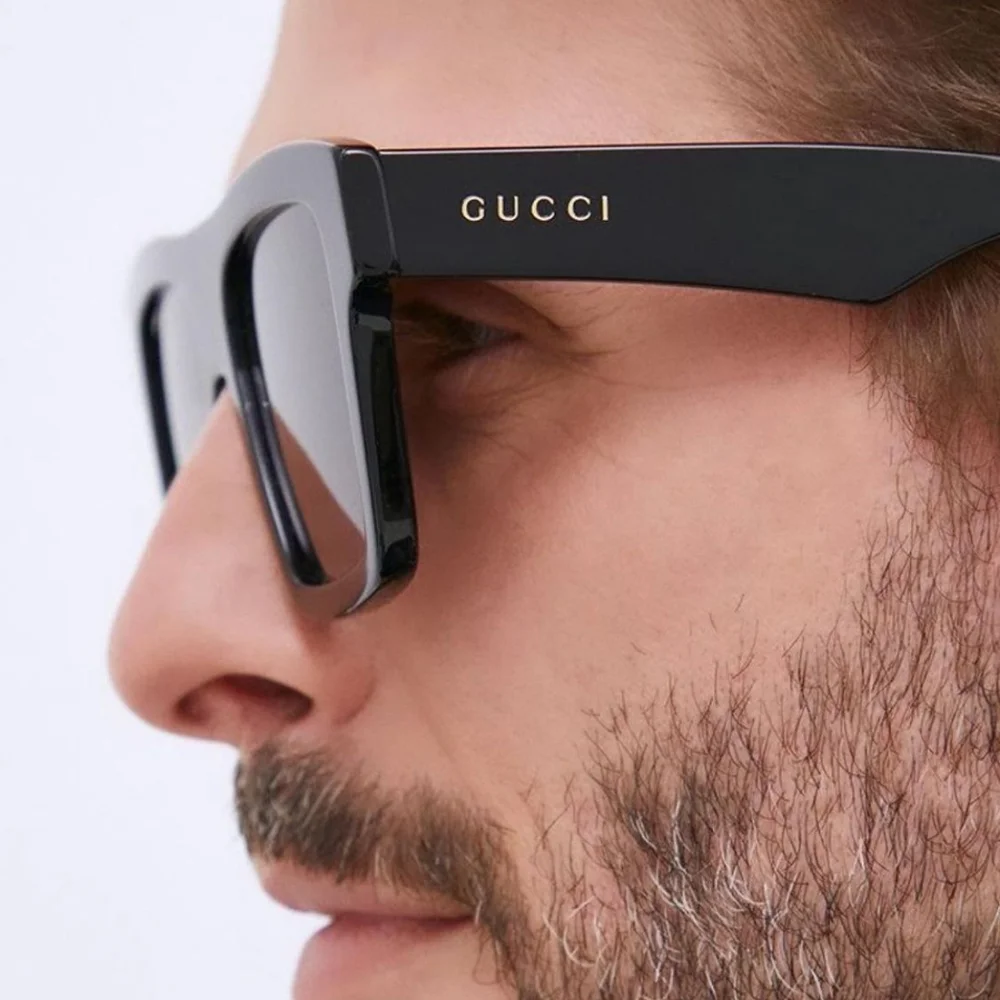 🔥 - New- 💯original Gucci Grey Shield Sunglasses GG0997S